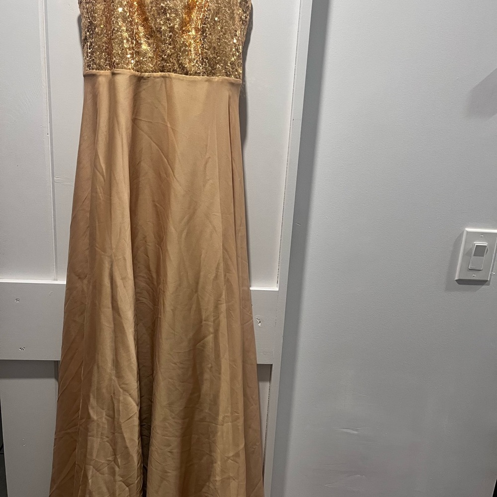 Glamorous Gold Sequin Maxi Dress